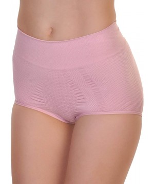 Shapewear Women's 6 Pack High Compression Waist Seamless Briefs - 6 Pack Pastel Assortment - C118RWNL8ZL