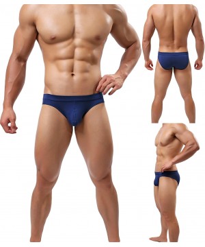 Briefs Men's Briefs Modal Breathable Dry Fast Underwear with Pouch - 5 Pack Mixed Color - CL188L48RO5