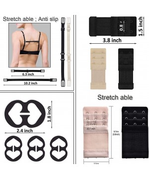 Accessories Bra Strap Clips sets-Bra Extenders-Bra Strap Holders Cleavage Control Non Slip Conceal Bra Back Straps Clip - 20 ...