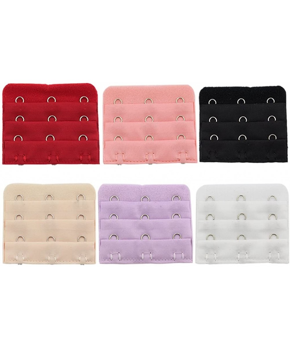 Accessories 6 PCS Assorted Bra Extender 2 Hook 3 Row 1.2 inch Spacing Narrow - 6 Pcs 28767 - CM11T78YR8J