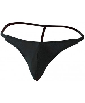 G-Strings & Thongs Men's Low Rise G-String Soft Sexy T-Back Thong Underwear Sretch Micro Bikini Briefs Underpants Panties - B...