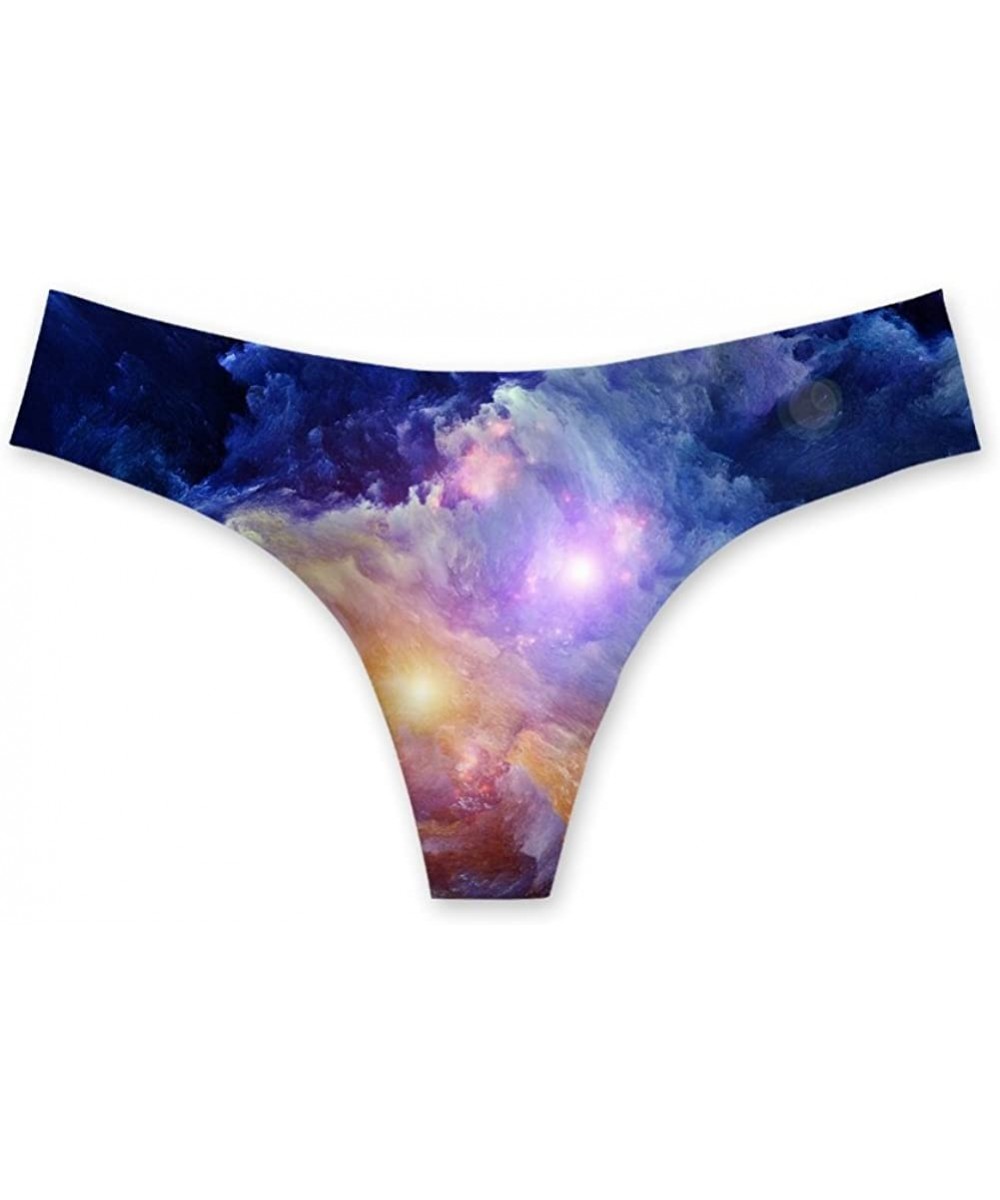 Panties Galaxy Print Comfort T-Back Lingerie for Women - Galaxy10 - CX18C8D6632