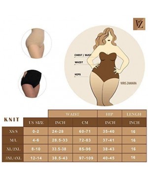 Shapewear Womens High Waist Shapewear Body Shaper Panties - Cream Beige - CF1955NL5KN