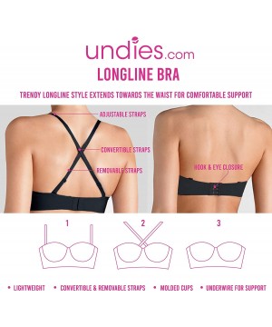 Bras Women's Convertible Adjustable Long Line Bra with Underwire and Molded Cups Single - Toasted Almond - CW1838W2775