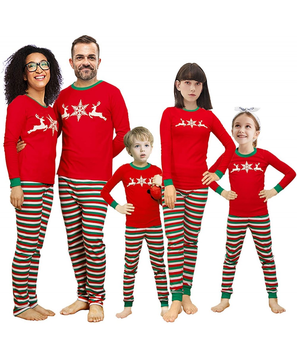 Sleep Sets Family Christmas Holiday Matching Pajamas Set - Color 1-kid - C618Z2EO5DX