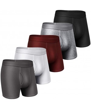 Boxer Briefs Boxer Briefs Mens Underwear Men Pack of 1-6 Men's Underwear for Men S M L XL XXL - A Dark Gray/Gray/White/Maroon...