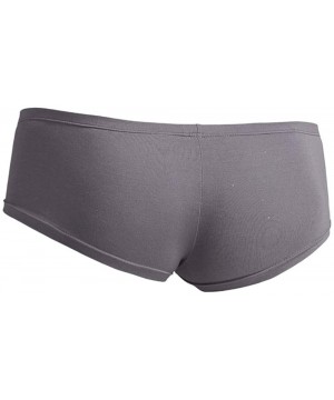 Bikinis Sexy Boxer Briefs - Mens Sheath Trunk Shorts Underwear Bikini - Grey - CR192D7WR6N