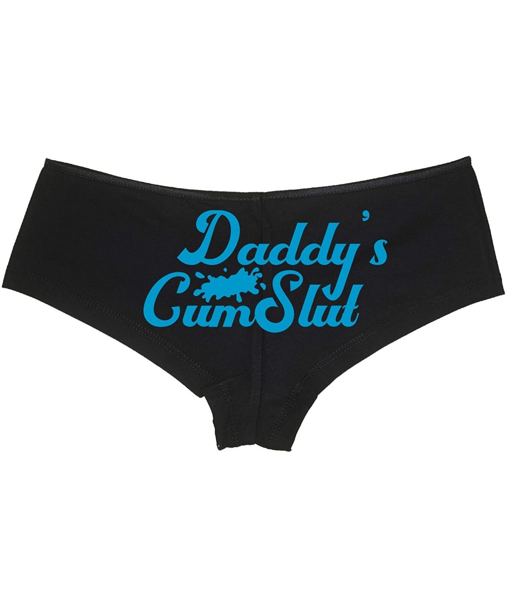 Panties Daddys Little Cumslut Submissive Oral Slut Black Boyshort DDLG - Sky Blue - C718NUTTNXD