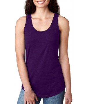 Camisoles & Tanks Smoke Meowt Womens Racerback Tank Top - Purple - CD1884ZGD2H