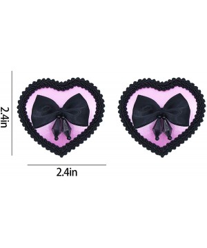 Accessories Reusable Shiny Bowknots Leopard Silicone Pasties Bra Sexy Breast for Women Ladies - Bowknots - CZ1925LUL7U