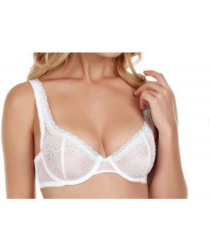 Bras Women's Lust Unlined Plunge Bra - White - CH11E6TKDX7