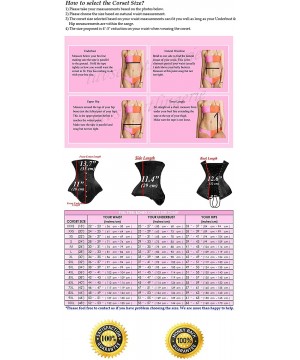 Bustiers & Corsets Heavy Duty 26 Double Steel Boned Waist Training Satin Underbust Tight Shaper Corset 8525-OT-B-SA - Dark Gr...