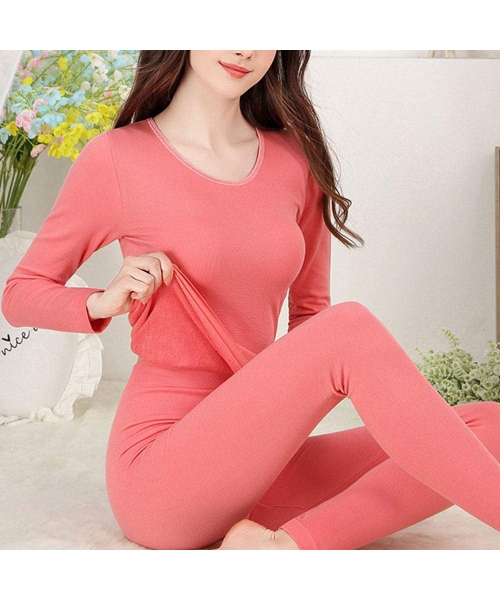 Thermal Underwear 2020 Women's Thermal Underwear Set- Ultra-Soft Comfortable Long Johns Set Plus Velvet Winter Warm Top & Bot...