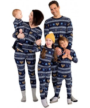 Sleep Sets Matching Family Pajamas Set Christmas Mens Womens Kids Infant Sleepwear - A13 Womens - CM18ASLSD7D