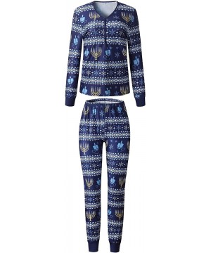 Sleep Sets Matching Family Pajamas Set Christmas Mens Womens Kids Infant Sleepwear - A13 Womens - CM18ASLSD7D