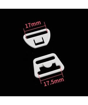 Accessories 10pcs Plastic Nylon Breastfeeding Bra Buckle Accessories for Sewing Bra Clips Underwear (White 17mm) - White 17mm...