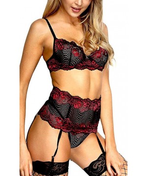 Thermal Underwear Underwear Sets for Women Sexy Plus Size Lingerie Ladies Sleepwear V Neck Lace Mesh Perspective Piece Pyjama...