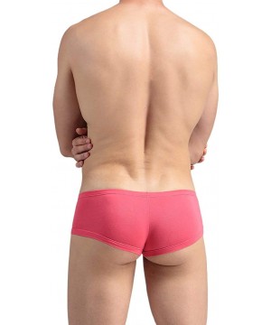 Boxer Briefs Men's Sexy Elephant Nasal Panties Modal Boxer Briefs Multi Pack - Red - C218Z94X0AC