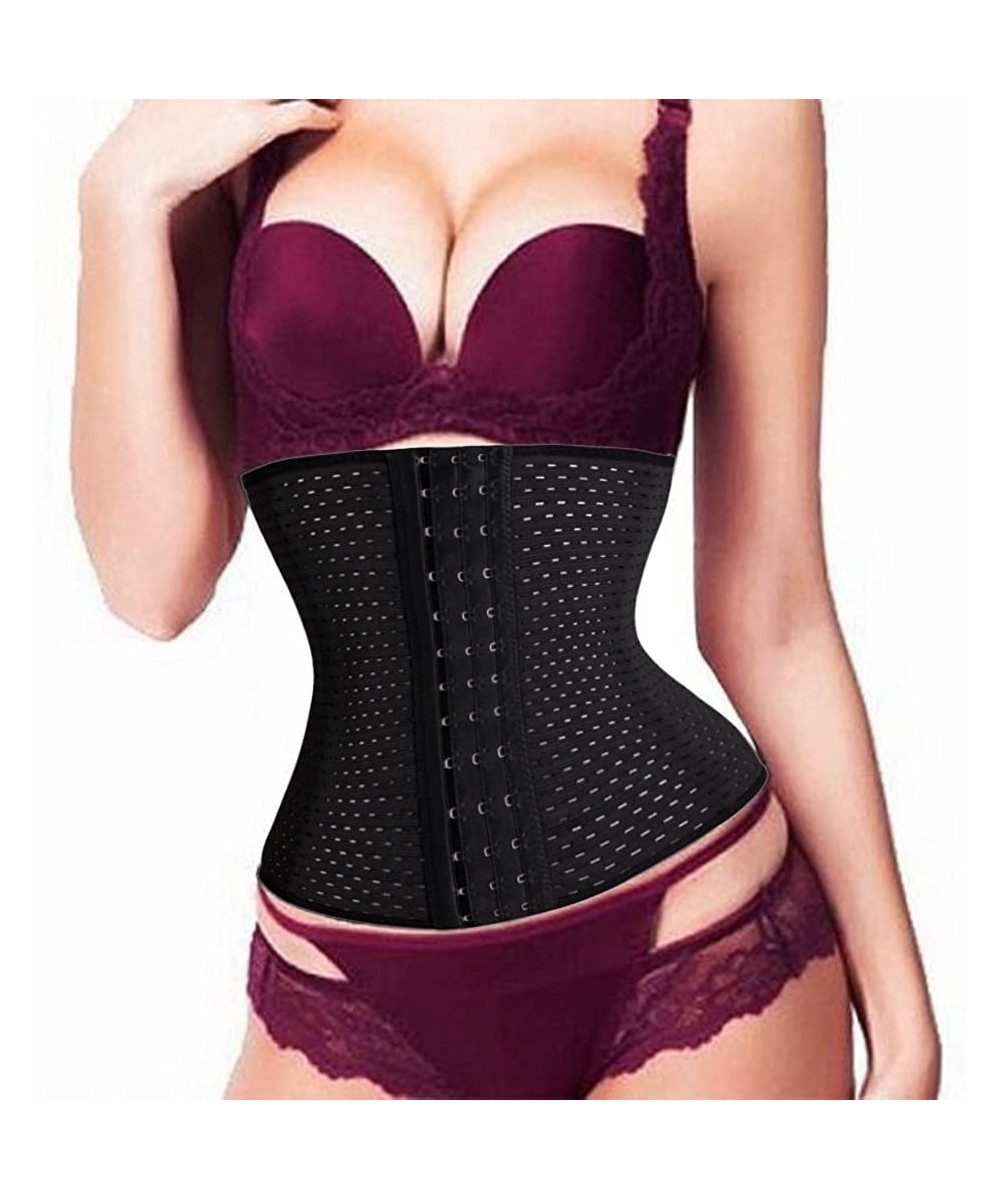 Shapewear Ladies Waist Tummy Trainer Cincher Underbust Corset Slimming Shaper Belt - Black1 - CD12E5FN7ZH