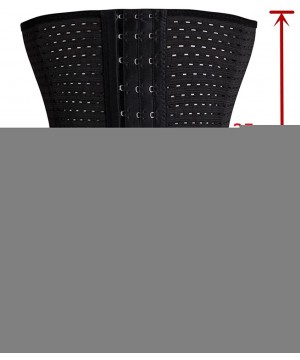 Shapewear Ladies Waist Tummy Trainer Cincher Underbust Corset Slimming Shaper Belt - Black1 - CD12E5FN7ZH