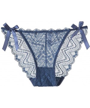 Garters & Garter Belts Sexy Lingerie Lace Brief Underpant Sleepwear Underwear M-XL - Blue - CM199U557SX