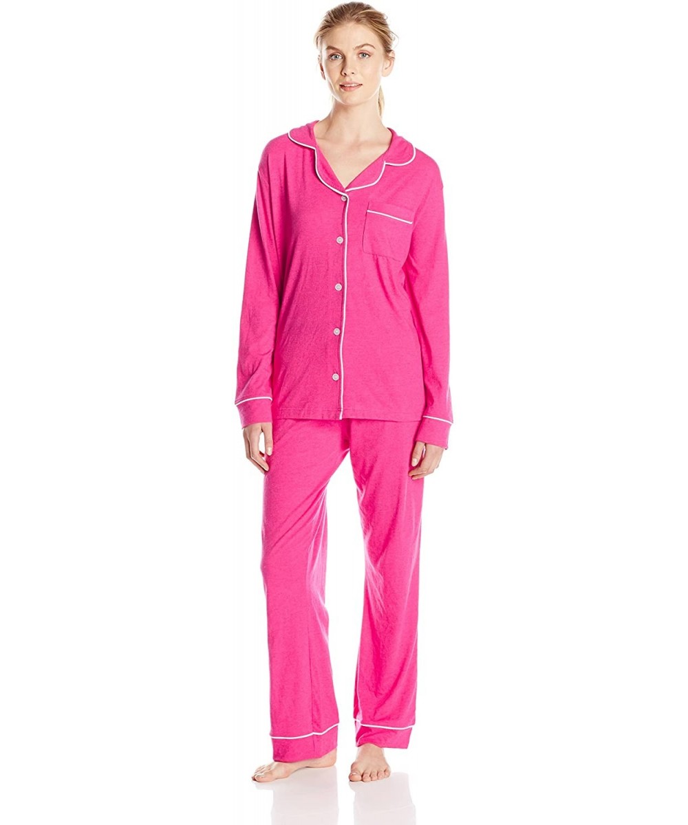 Sets Women's Knit Pajama Set - Fuchsia - CC126JZ4CNR