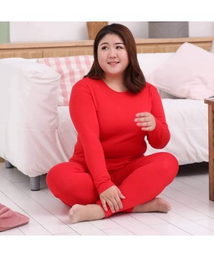 Thermal Underwear Winter Clothes Women Long Sleeve Thermal Autumn Solid Warm Women Thermal Underwear - Qian Zi - C6193UAQ8CS