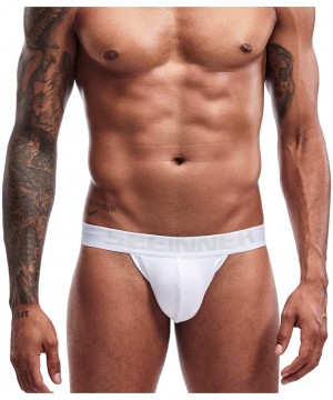 Briefs Mens Jockstrap Underwear for men Cotton Jock Strap Gym Athletic Supporter - White - CO199UHSRTR