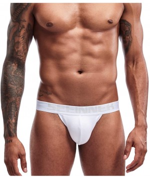 Briefs Mens Jockstrap Underwear for men Cotton Jock Strap Gym Athletic Supporter - White - CO199UHSRTR