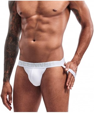 Briefs Mens Jockstrap Underwear for men Cotton Jock Strap Gym Athletic Supporter - White - CO199UHSRTR