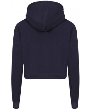 Thermal Underwear Autumn Casual Long Sleeve Sweatshirt Women Solid Pullover Hoodie Top - Navy - C918I4Z280Q