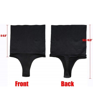 Shapewear High Waist Butt Lifter Thong Shaperwear Tummy Control Butt Enhancer Shaper Panty - Black - CR1924O2CAY