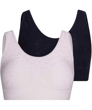 Bras Womens Bra Tagless Seamless 2 Pack Bras for Women - Linen - C418YTRO0OL