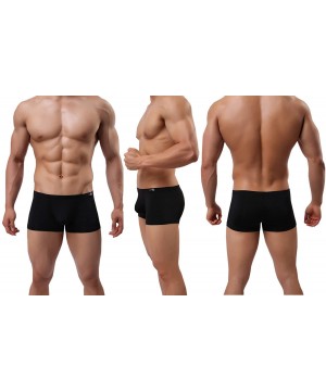 Boxer Briefs Men's Silky Boxer Briefs Short Leg Underwear Pack Health to Wear - 4pack-a03 - CP186TTQ4H0