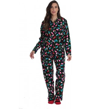 Sleep Sets Matching Christmas Pajamas for Family and Couples - Christmas Lights - Womens - CL18E8K5ZAU