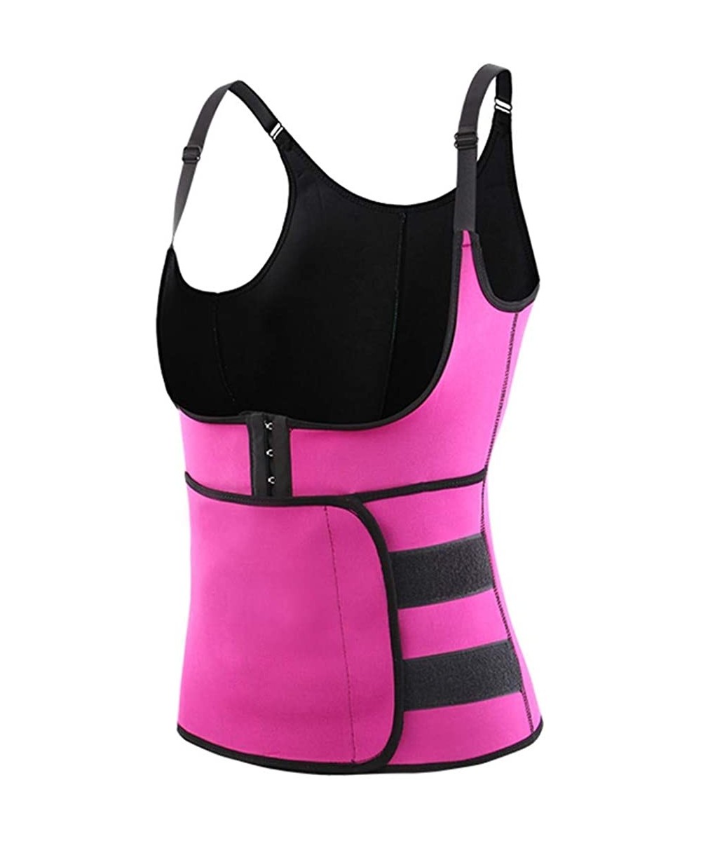 Accessories Womens Fitness Corset Sport Body Shaper Vest Waist Trainer Workout Slimming - Hot Pink - CN1907YR53O