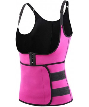 Accessories Womens Fitness Corset Sport Body Shaper Vest Waist Trainer Workout Slimming - Hot Pink - CN1907YR53O