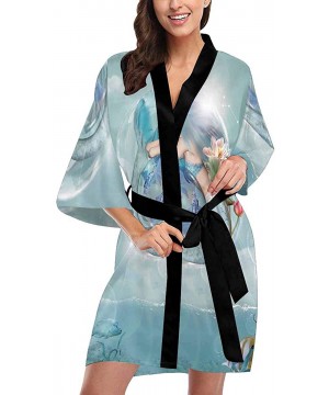 Robes Custom Universe Starry Night Women Kimono Robes Beach Cover Up for Parties Wedding (XS-2XL) - Multi 4 - CV194S4R94N