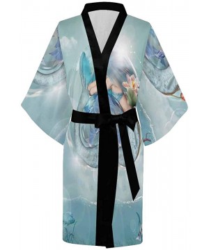 Robes Custom Universe Starry Night Women Kimono Robes Beach Cover Up for Parties Wedding (XS-2XL) - Multi 4 - CV194S4R94N