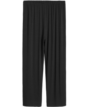 Sleep Bottoms Men's Lounge Pants - Black - CL12M97RM8V