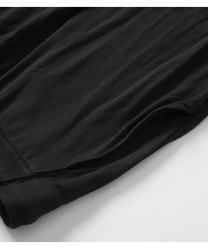 Sleep Bottoms Men's Lounge Pants - Black - CL12M97RM8V