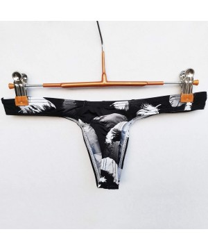 G-Strings & Thongs Men Underwear Thongs Sexy Printed Personal Briefs Bikini G-Strings Jocks Tanga Underpants Shorts Exotic T-...