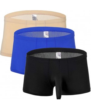 Boxer Briefs Men's Ice Silk Underwear Boxer Elephant Nose Boxer Multi Pack - Ac+cb+ba - CU18XAG262C