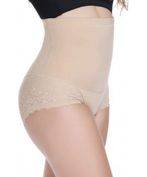 Shapewear Shapewear for Women Tummy Control Panties Seamless High Waisted Underwear Slimming Briefs Beige - CW18LDUX74C