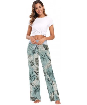 Bottoms Dragonfly Flowers Womens Pajama Pants Loose Long Lounge Sleepwear Yoga Gym Trousers - C719DWHL0EC