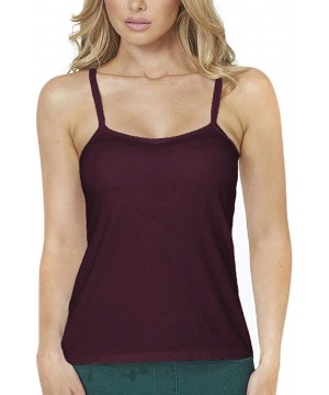 Camisoles & Tanks Underwire Smooth Seamless Cup Classic Camisole - Plum - CD18K0MIEIH