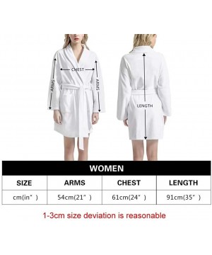 Robes Women Bathrobe Lightweight Kimono Robe Soft Sleepwears with Pockets Long Sleeve Nightgown Water Absorption Mid-Length -...