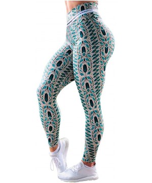 Robes Women's Heart Print Leggings Fitness Sports Running Yoga Athletic Pants - C - CC1983CUMZS