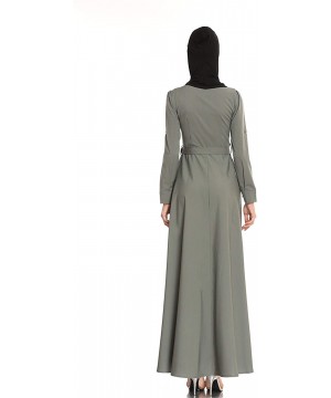 Robes Elegant Muslim Dresses for Women Long Dress Women Abaya Dress Islamic National Robe - A - CF19DWQAGQM