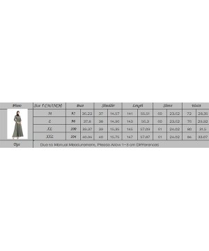 Robes Elegant Muslim Dresses for Women Long Dress Women Abaya Dress Islamic National Robe - A - CF19DWQAGQM